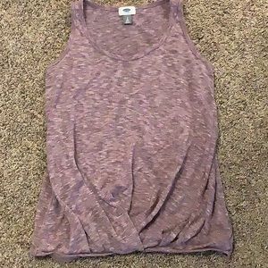 Womens old Navy sweater tank purple small tall.